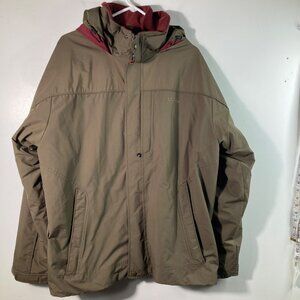Mens LL Bean 3‎ in 1 Lined Nylon Sweater Fleece Jacket XL Reg ID 265276